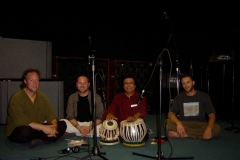 Hands On'Semble with Pandit Swapan Chaudhuri recording Hand'Stan - Los Angeles 2005