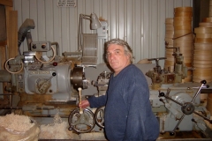 John Bergamo at the Cooperman factory, Bellows Falls, Vermont 2003