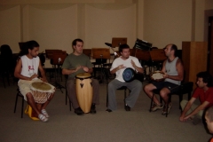 Performance of 'Wart Hog 3' by university students. Belo Horizonte, Brazil 2003